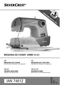 Manual de uso SilverCrest IAN 74612 Máquina de coser