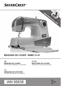 Manual SilverCrest IAN 95638 Máquina de costura