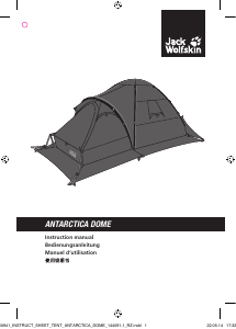 Bedienungsanleitung Jack Wolfskin Antarctica Dome Zelt