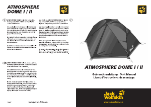 Bedienungsanleitung Jack Wolfskin Atmosphere Dome I Zelt