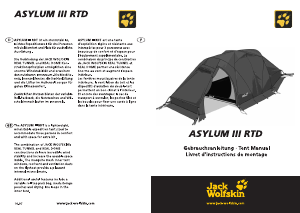 Mode d’emploi Jack Wolfskin Aylum III RTD Tente