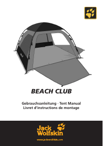 Mode d’emploi Jack Wolfskin Beach Club Tente