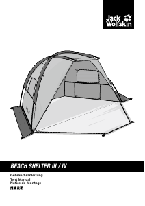 Handleiding Jack Wolfskin Beach Shelter III Tent