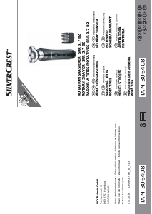 Manual SilverCrest IAN 306408 Máquina barbear