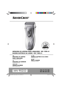 Manual SilverCrest IAN 90253 Máquina barbear