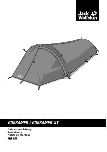 Mode d’emploi Jack Wolfskin Gossamer Tente