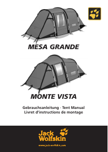 Mode d’emploi Jack Wolfskin Mesa Grande Tente