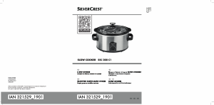 Наръчник SilverCrest IAN 321529 Уред за бавно готвене