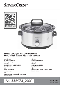 Manual SilverCrest IAN 336973 Slow Cooker