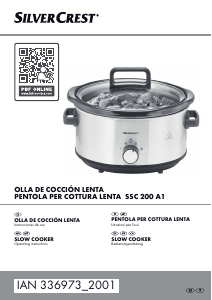 Manual de uso SilverCrest IAN 336973 Slow cooker
