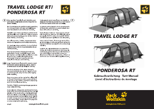 Mode d’emploi Jack Wolfskin Ponderosa RT Tente