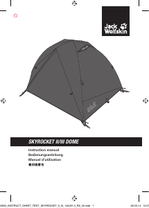 Handleiding Jack Wolfskin Skyrocket II Dome Tent