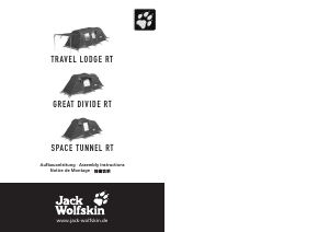 Mode d’emploi Jack Wolfskin Space Tunnel RT Tente