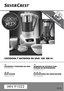 Manual SilverCrest IAN 91022 Máquina de sopa