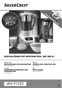 Manuale SilverCrest IAN 91022 Macchina per zuppa