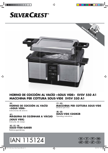 Manual de uso SilverCrest IAN 115124 Olla de cocción al vacío
