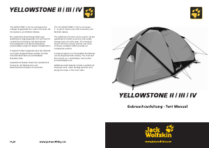 Bedienungsanleitung Jack Wolfskin Yellowstone IV Zelt