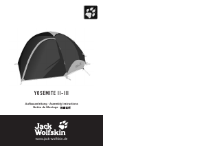 Bedienungsanleitung Jack Wolfskin Yosemite II Zelt