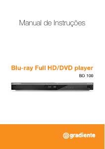 Manual Gradiente BD 100 Leitor de blu-ray
