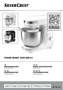 Handleiding SilverCrest IAN 314615 Standmixer