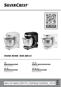 Handleiding SilverCrest IAN 339191 Standmixer