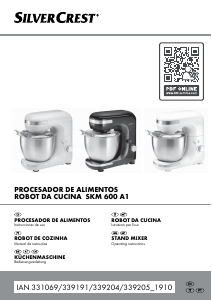 Manual SilverCrest IAN 339204 Batedeira com taça