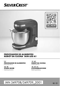 Manual de uso SilverCrest IAN 349708 Batidora de pie