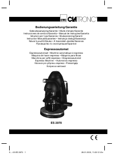 Bedienungsanleitung Clatronic ES 2970 Espressomaschine