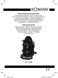 Handleiding Bomann ES 179 CB Espresso-apparaat