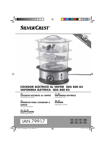 Manual SilverCrest IAN 79917 Panela a vapor