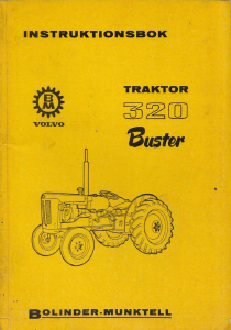 Bruksanvisning Bolinder-Munktell 320 Buster Traktor