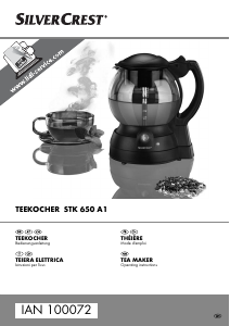 Manuale SilverCrest IAN 100072 Macchina per tè