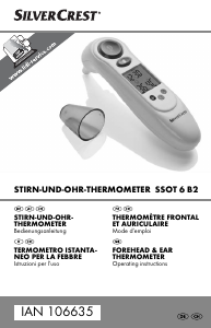 Priročnik SilverCrest IAN 106635 Termometer