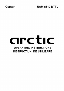 Manual Arctic UAM 5612 DTTL Aragaz