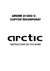 Manual Arctic AROIM 21300 C Cuptor