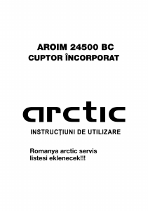 Manual Arctic AROIM 24500 BC Cuptor