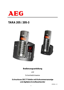 Bedienungsanleitung AEG Tara 205 Schnurlose telefon