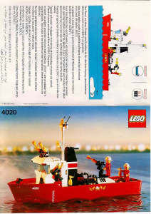 Manual Lego set 4020 Boats Fire fighter boat