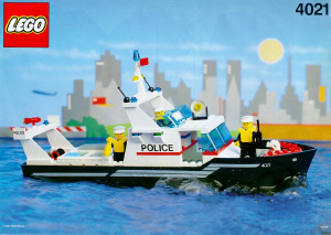 Manual de uso Lego set 4021 Boats Barco de la policía