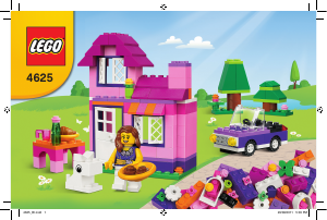 Manuale Lego set 4625 Bricks and More Secchiello mattoncini rosa