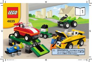 Bruksanvisning Lego set 4635 Bricks and More Bilar