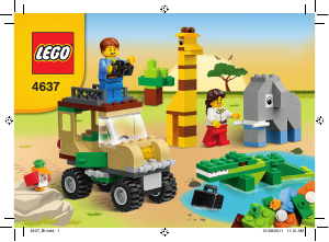 Manuale Lego set 4637 Bricks and More Set costruzioni safari