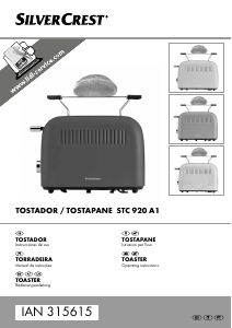 Instrukcja SilverCrest IAN 315615 Toster