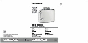 Manual SilverCrest IAN 331536 Toaster