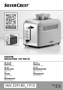 Manual SilverCrest IAN 339180 Toaster