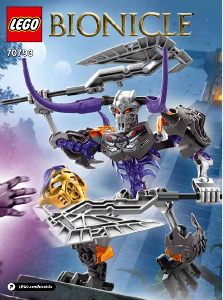 Bruksanvisning Lego set 70793 Bionicle Dödskallekrossaren