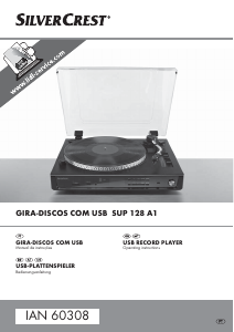 Manual SilverCrest IAN 60308 Gira-discos