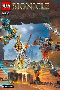 Bruksanvisning Lego set 70795 Bionicle Mask Maker mot Skull Grinder