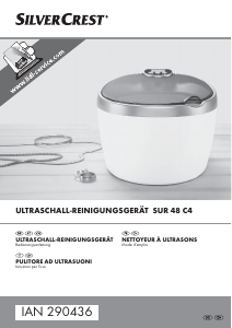 Manuale SilverCrest IAN 290436 Lavatrice a ultrasuoni
