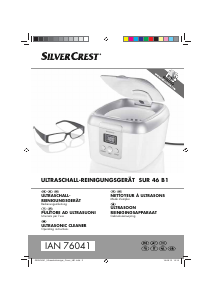 Mode d’emploi SilverCrest IAN 76041 Nettoyeur à ultrason